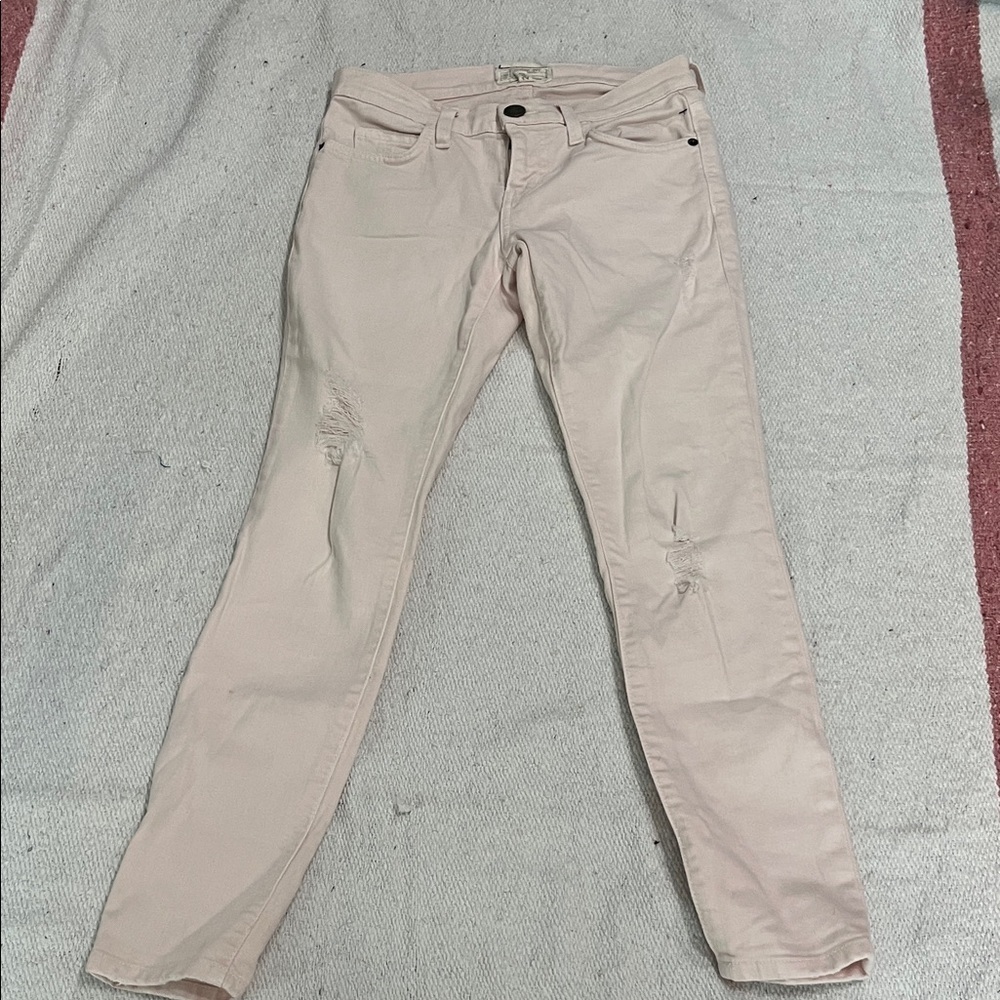 (293)Current/Elliott Women's Skinny Jeans in Light Pink